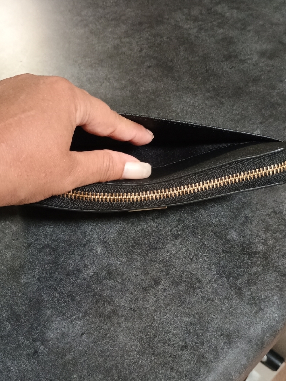 Kate Spade Black Laurel Way Zip-Around Saffiano Continental Wallet - Picture 7 of 7